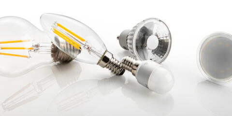 Verschiedene energieeffiziente Beleuchtungskörper (Quelle: Stefan Fink)
